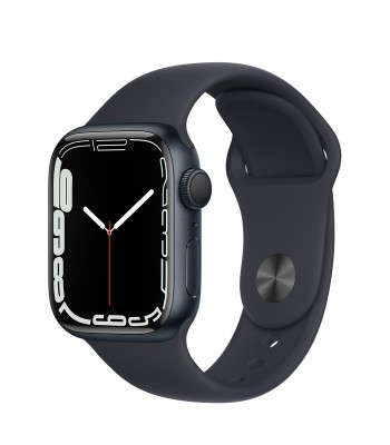Смарт-часы Apple Watch S7 41мм Midnight Sport Band (черные) 