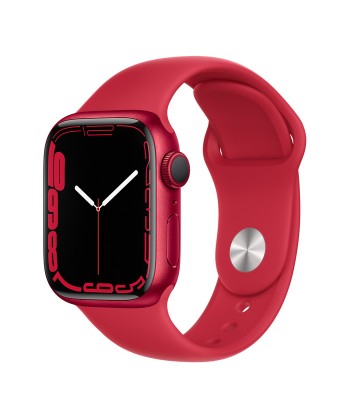 Смарт-часы Apple Watch S7 41мм Red Sport Band (красные)