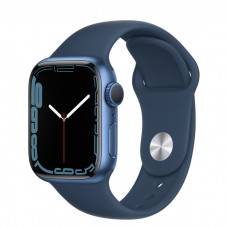 Apple Watch S7 41мм Blue Aluminum Case with Blue Sport Band Официальные