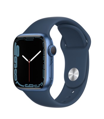 Смарт-часы Apple Watch S7 45мм Blue Sport Band (синие)