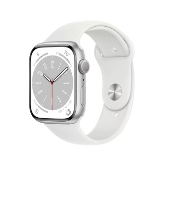 Смарт-часы Apple Watch S8 45мм Silver Sport Band (серебристые)