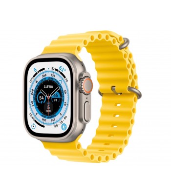 Смарт-часы Apple Watch Ultra GPS + Cellular 49mm корпус из титана титановый + ремешок (желтый)