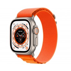 Watch Ultra GPS + Cellular 49mm корпус из титана титановый + ремешок Alpine (оранжевый)