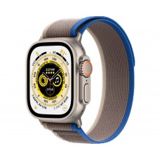 Watch Ultra GPS + Cellular 49mm корпус из титана титановый + ремешок Trail (синего/серого цвета)