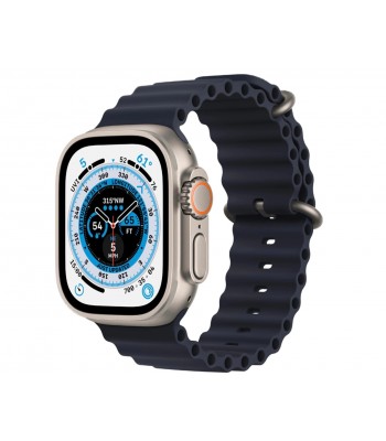 Смарт-часы Apple Watch Ultra GPS + Cellular 49mm корпус из титана титановый + ремешок (темная ночь)